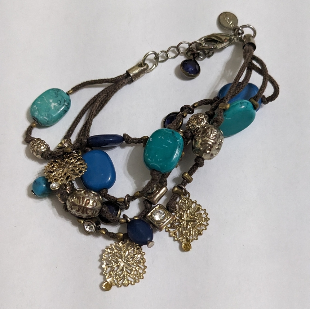 Express Multi-layered Bead & Charm Bracelet